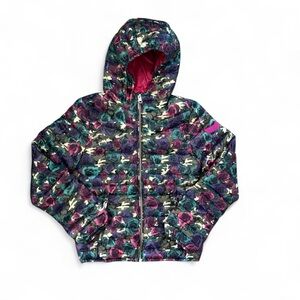 Diesel Floral Kids Hooded Puffer Jacket NEW - 12
